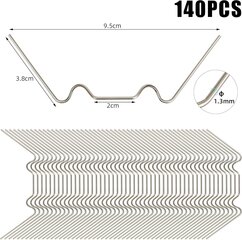 100 pakki kasvuhooneklamber, hõbedane, 5,5*1cm цена и информация | Садовые инструменты | kaup24.ee