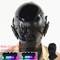 Punk Mask Cosplay for Men, Cosplay Halloween Mask Fit Party Music Festival Aksessuaarid.Reguleeritava elastse riba disain цена и информация | Праздничные декорации | kaup24.ee