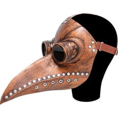 Must kummist katku arsti mask, Halloweeni pika ninaga linnu Beek Steampunk gaasi-lateksi näomask, Cosplay rekvisiit lastele ja täiskasvanutele цена и информация | Праздничные декорации | kaup24.ee