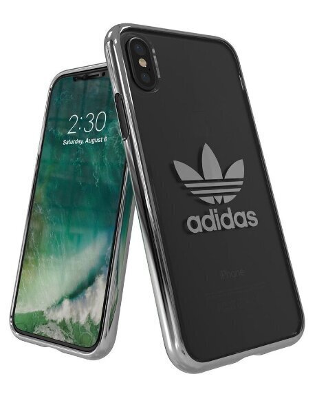 Tagus Adidas telefonile Apple iPhone X / XS, Läbipaistev/Hõbedane hind ja info | Telefoni kaaned, ümbrised | kaup24.ee
