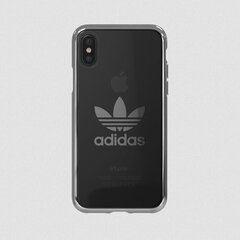 Adidas Clear Case Силиконовый чехол для Apple iPhone X / XS Прозрачный - Серебрянный (EU Blister) цена и информация | Чехлы для телефонов | kaup24.ee