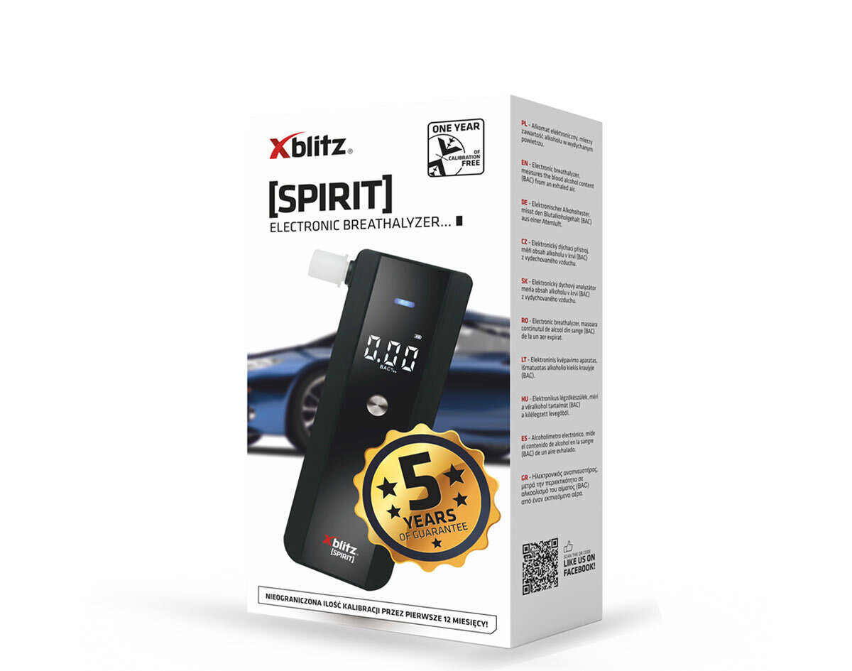 Xblitz Spirit Alkomeeter цена и информация | Alkomeetrid | kaup24.ee