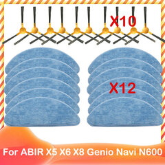 Ühildub ABIR X5 X6 Genio Navi N600 robottolmuimejaga varuosade lisatarvikute 3-harulise külgharja filtriga vaibapuhastusmasinad hind ja info | Oksapurustajad ja lehepuhurid | kaup24.ee