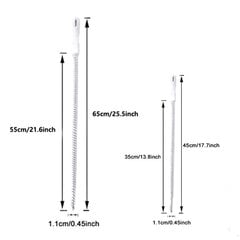 1/2tk ülipikk torude süvendushari Vannitoa juuksekanalisatsiooni kraanikausi puhastushari Paindlik äravoolupuhastusvahend ummistuse pistiku aukude eemaldamise tööriist Vaibapuhastusmasinad цена и информация | Пылесосы для сбора листьев, измельчители веток, очистители тротуарной плитки | kaup24.ee