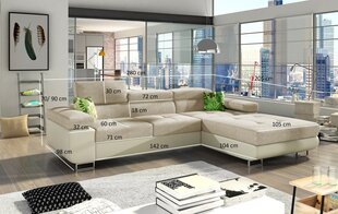 Мягкий угловой диван Armando, темно-синий цена и информация | Угловые диваны | kaup24.ee