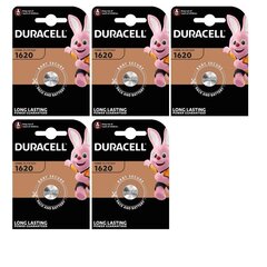 DURACELL patarei CR1620 LITHIUM, 5 tk hind ja info | Patareid | kaup24.ee