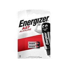 ENERGIZER patarei A27 ALKALINE 12V, 2 tk цена и информация | Батарейки | kaup24.ee