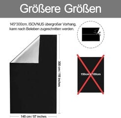 Затемняющие шторы ISOVNUS 3x1.45 м цена и информация | Шторы, занавески | kaup24.ee