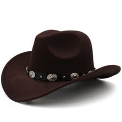 3 suurust Vanem laps Mehed Naised Lapsed Western Cowboy Mütsid Laia äärega Panama Päikesekübarad Fedora Mütsid Trilby Jazz Sombrero reisipidu hind ja info | Meeste sallid, mütsid ja kindad | kaup24.ee