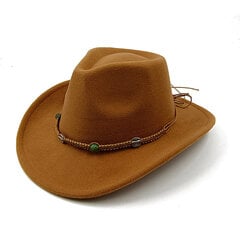 Zebra Design naiste meeste villane lääne kauboi müts härrasmehele daamile talvine sügisjazz Cowgirl villane Fedora džässimüts цена и информация | Мужские шарфы, шапки, перчатки | kaup24.ee