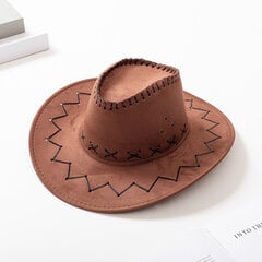 Kvaliteetne unisex mood Western Cowboy kumer müts õues äärega laste päikesemüts lastele sünnipäevakingitused pühadepeo cosplay müts hind ja info | Meeste sallid, mütsid ja kindad | kaup24.ee