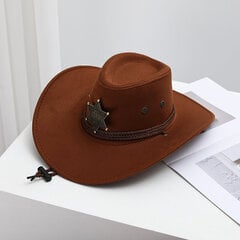 Disainerbrändi Cowboy Hat Retromüts meeste ja naiste ratsutamisreisimiseks kalapüügi varjutav päikesekaitsekreem koos tuuleköie mütsidega meestele hind ja info | Meeste sallid, mütsid ja kindad | kaup24.ee