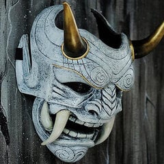 Hannya deemoni mask Jaapani Oni Samurai Noh Kabuki Red Prajna Lateksmaskid Täiskasvanute Unisex Halloween Cosplay Rekvisiidid цена и информация | Праздничные декорации | kaup24.ee