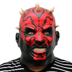 Filmi tegelane Darth Maul Mask Halloweeni peokostüüm Cosplay Anime peakatted Spoof Ghost Mask hind ja info | Peokaunistused | kaup24.ee