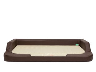 Hobbydog лежак Medico Lux XL, 94x62 см, коричневого/кремового цвета цена и информация | Лежаки, домики | kaup24.ee