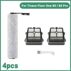 Tineco Floor ONE S5 / S5 Pro juhtmeta märg-kuivtolmuimeja tarvikud HEPA-filtri ja pehme rullharja varuosade komplektid vaibapuhastusmasinad цена и информация | Пылесосы для сбора листьев, измельчители веток, очистители тротуарной плитки | kaup24.ee