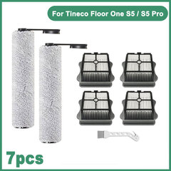 Tineco Floor ONE S5 / S5 Pro juhtmeta märg-kuivtolmuimeja tarvikud HEPA-filtri ja pehme rullharja varuosade komplektid vaibapuhastusmasinad цена и информация | Пылесосы для сбора листьев, измельчители веток, очистители тротуарной плитки | kaup24.ee