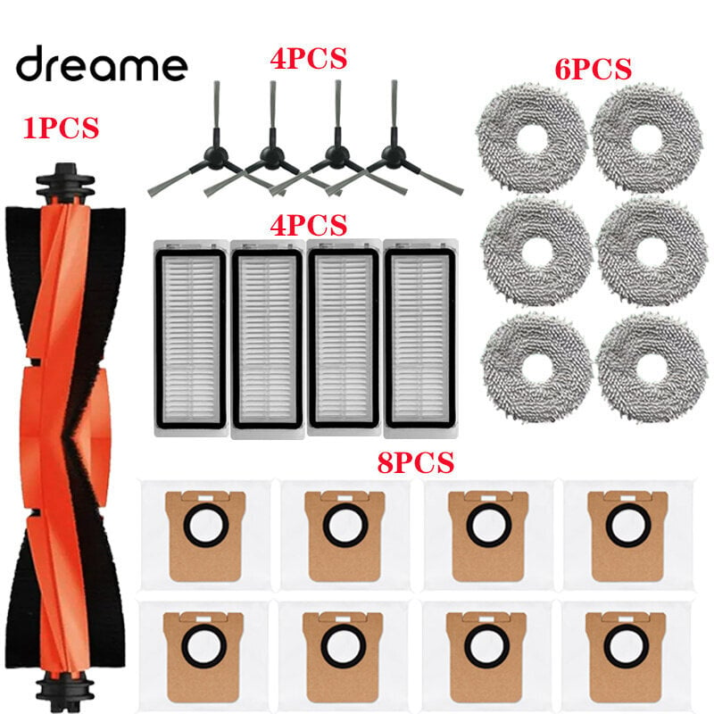 Dreame Bot L20 Ultra Robot Tolmuimejad Peamise küljehari Mopilapid Kaltsud Hepa Filter Tolmukotid Aksessuaarid Varuosad Vaibapuhastusmasinad цена и информация | Oksapurustajad ja lehepuhurid | kaup24.ee