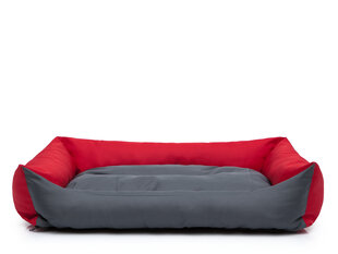 Hobbydog лежак Eco XXL, 105x75 см, красного/серого цвета цена и информация | Лежаки, домики | kaup24.ee