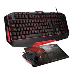 Spirit Of Gamer Gaming Pack 3 in 1 Keyboard + Mouse + Pad, Черные цена и информация | Клавиатуры | kaup24.ee