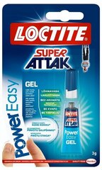 SUPER ATTAK PowerEasy Gel 3 г Корректируемый клей цена и информация | Изоляционный и уплотняющий упаковочный материал | kaup24.ee