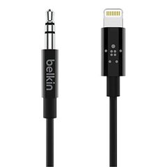 Belkin AV10172bt03-BLK, Lightning - 3.5 mm minijack, 0.9 m цена и информация | Кабели для телефонов | kaup24.ee