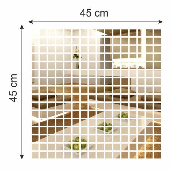 Dekoratiivne peegel Ruut ruudus hind ja info | Peeglid | kaup24.ee