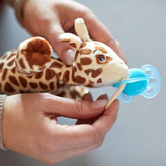 Соска с плюшевой игрушкой Philips Avent Ultra soft, 0-6 месяцев, SCF348 / 11 цена и информация | Пустышки | kaup24.ee