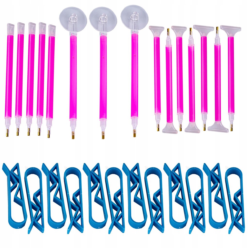 Hiiglaslik teemant tikkimistarvikute komplekt teemantmaalimise tõrvik цена и информация | Arendavad mänguasjad | kaup24.ee