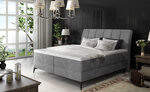 Кровать NORE Aderito, 180x200 см, серый гобелен
