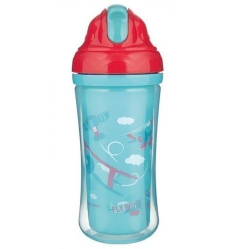 Spordipudel silikoonist kõrrega Canpol Babies Planes 260ml, 74/052 цена и информация | Lutipudelid ja aksessuaarid | kaup24.ee