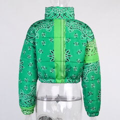 (L-Green)Naiste Bandana Puhvermantlid Joped Crop Puff Naiste Top Naiste Talvemood Tüdrukute Suures Suuruses Bubble Mantlid hind ja info | Naiste mantlid | kaup24.ee