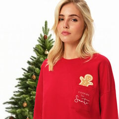 Naiste jõulukomplekt HENDERSON 41900 Crewneck, Shorts, Punased, Pyjama цена и информация | Женские пижамы, ночнушки | kaup24.ee