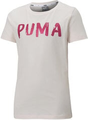 Pluus tüdrukutele Puma Alpha Tee G, roosa цена и информация | Рубашки для девочек | kaup24.ee