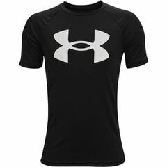 Детский Футболка с коротким рукавом Under Armour Tech Big Logo Чёрный цена и информация | Рубашки для мальчиков | kaup24.ee