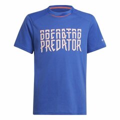 Детский Футболка с коротким рукавом Adidas Predator Синий цена и информация | Рубашки для девочек | kaup24.ee