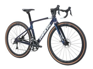 RINOS süsiniku kruusajalgratas Sandman 3.0 Shimano R7000 Sinine 58 cm hind ja info | Jalgrattad | kaup24.ee