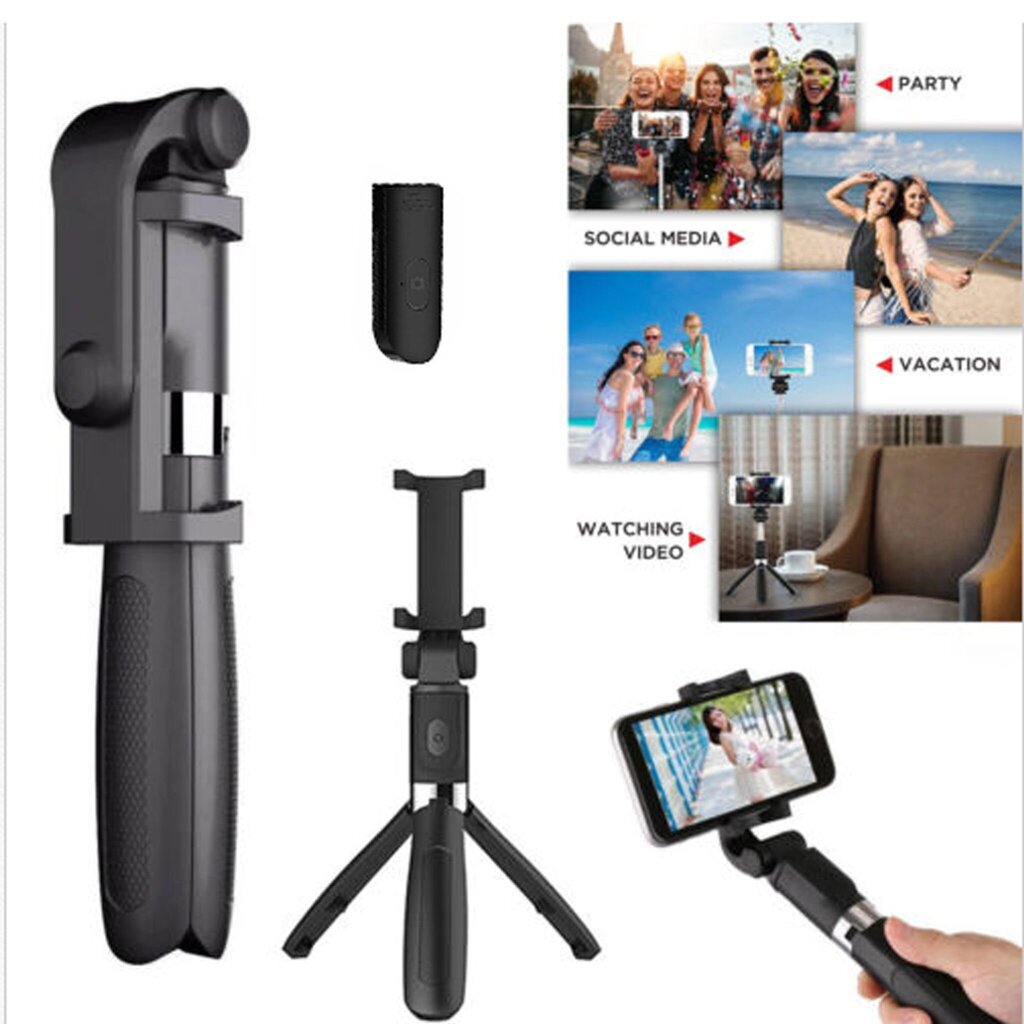 360° pööratav monopod telefonihoidik Teleskoopselfie stick iPhone Androidile hind ja info | Rattakotid ja telefonikotid | kaup24.ee