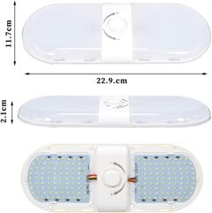 Hämardatav LED veoauto sisemise laevalgusti 12 V 24 V lülitiga 3 värvi pöörlev universaalne haagismaja telkimiseks (1#180 LED) hind ja info | Süvistatavad ja LED valgustid | kaup24.ee