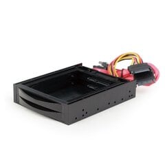 Мобильная стойка Gembird 3.5 на 2 диска SATA 2.5 Black цена и информация | Внутренние жёсткие диски (HDD, SSD, Hybrid) | kaup24.ee