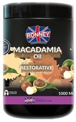 Taastav juuksemask Ronney Macadamia Oil Complex Professional 1000 ml hind ja info | Maskid, õlid, seerumid | kaup24.ee