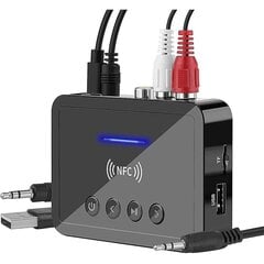 Прыёмнік Bluetooth 5.0, перадатчык Fm Stereo Aux 3,5 мм гняздо Rca Wireless Nfc Bluetooth Audio Adapte цена и информация | Адаптеры и USB-hub | kaup24.ee