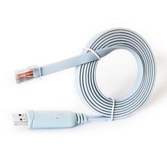 Кансольны кабель USB RJ45 6 футаў Windows 8, 7, Vista, , Linux RS232 цена и информация | Адаптеры и USB-hub | kaup24.ee