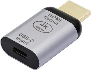 USB C-HDMI-adapter, 4K@60Hz USB-tüüpi C-tüüpi naissoost-HDMI-muundur, kodu ja kontori jaoks, Apple'i seadmeid ei toetata hind ja info | USB jagajad, adapterid | kaup24.ee