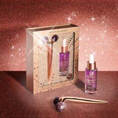 CRYSTALLOVE Amethyst 3D lift & sculpt komplekt - tõstev massaaž ja seerum - limiteeritud väljaanne hind ja info | Silmakreemid, seerumid | kaup24.ee