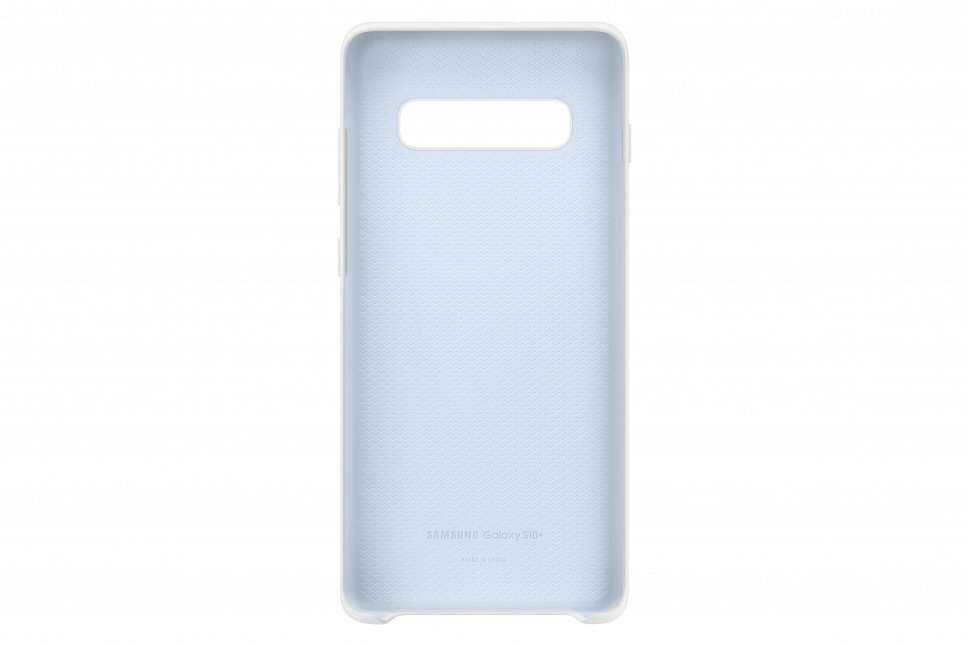 EF-PG975TWE Samsung Silicone Cover for G975 Galaxy S10 Plus White hind ja info | Telefoni kaaned, ümbrised | kaup24.ee