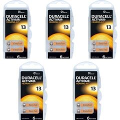 DURACELL ACTIVAIR elemendid kuuldeaparaatidele 13 PR48 30 tk. hind ja info | Patareid | kaup24.ee