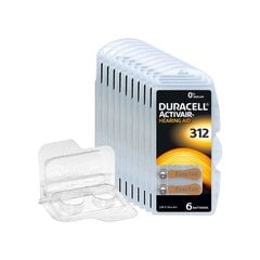 DURACELL ACTIVAIR elemendid kuuldeaparaatidele 312 PR41 18 tk. hind ja info | Patareid | kaup24.ee