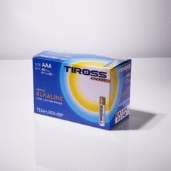 TIROSS ENERGY Leeliselemendid LR03, AAA, 40 tk (4tk x 10bl) цена и информация | Батарейки | kaup24.ee