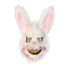 Bloody Plush Bunny Mask Halloween Ghost Festival Mask Realistlik Bloody Rabbit Peakatted Itaewon Class Prop Halloween Horror Mask цена и информация | Праздничные декорации | kaup24.ee